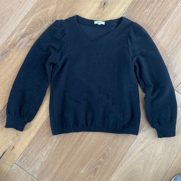 Madewell Ribbed Long Sleeve Top Small - Picture 1 of 8